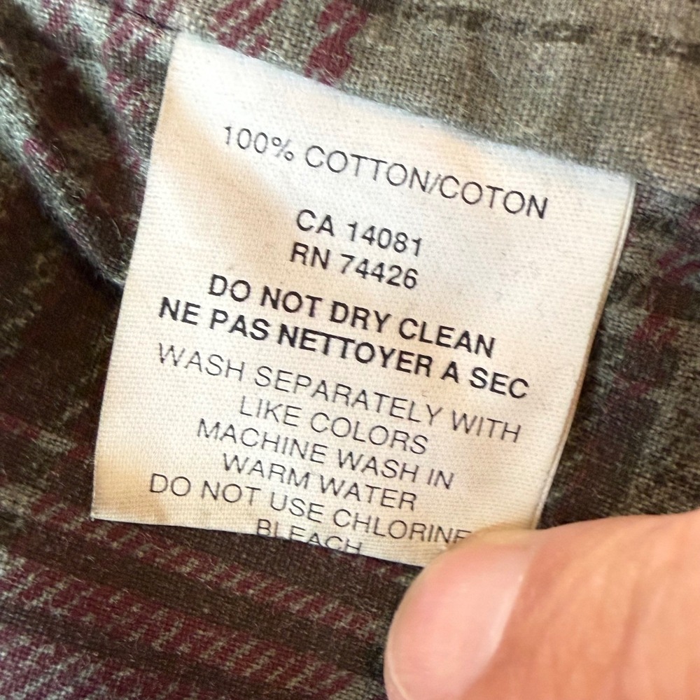 Australian Outback Collection Mens Grey Cotton Canvas Plaid Lined Vest Large - Picture 6 of 7